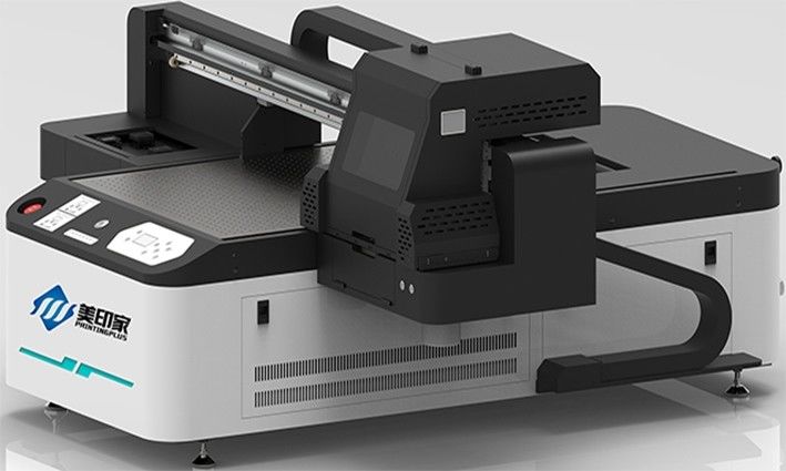 UV インクジェット フラットベッドプリンタ 漆黒用 輝くマットと質感のある材料